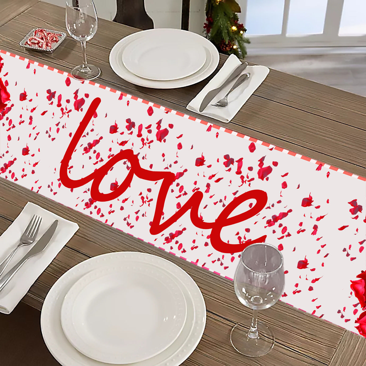 Rose Polyester Insulation Table Cloth