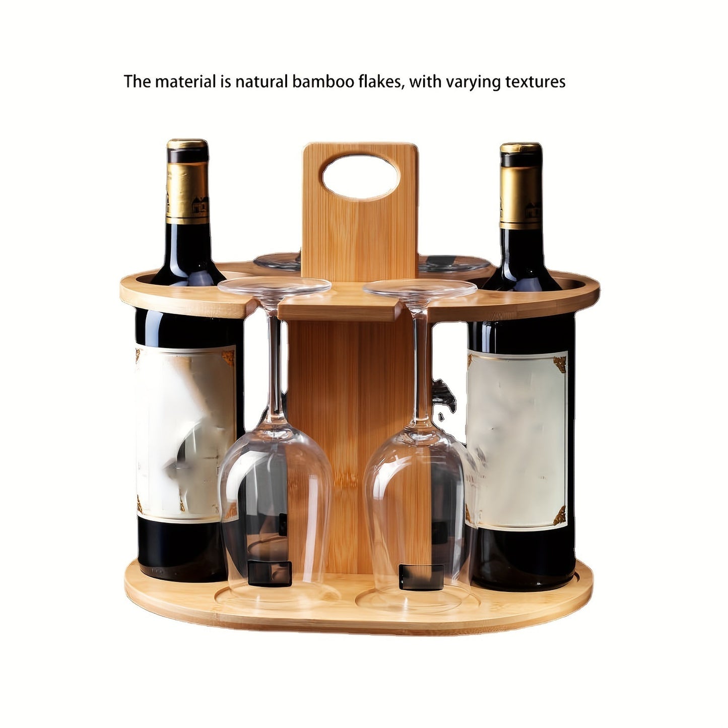 Wooden Wine Rack Ornament Made Of Bamboo