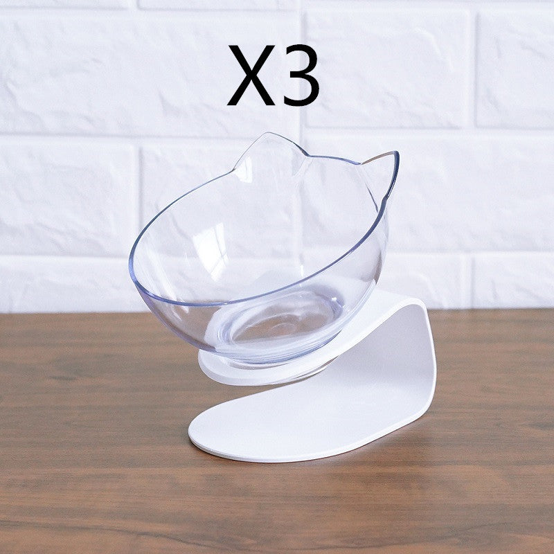 Double Cat Bowl With Raised Stand