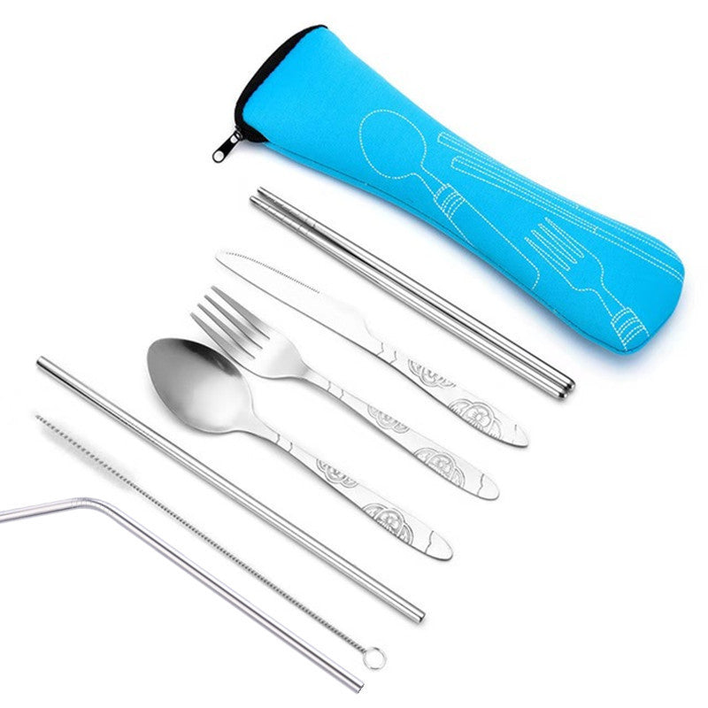 Seven-piece stainless steel cutlery set