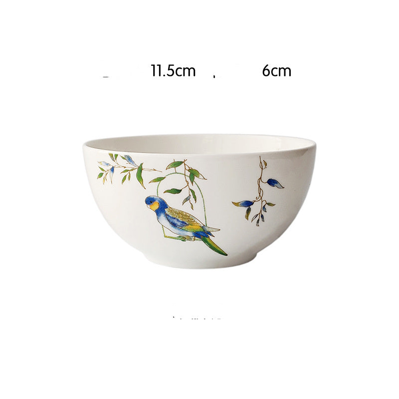 Parrot bone china tableware set