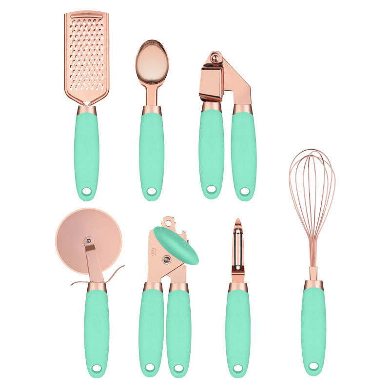 Kitchen Household Peeler Gadget Copper Plating Set