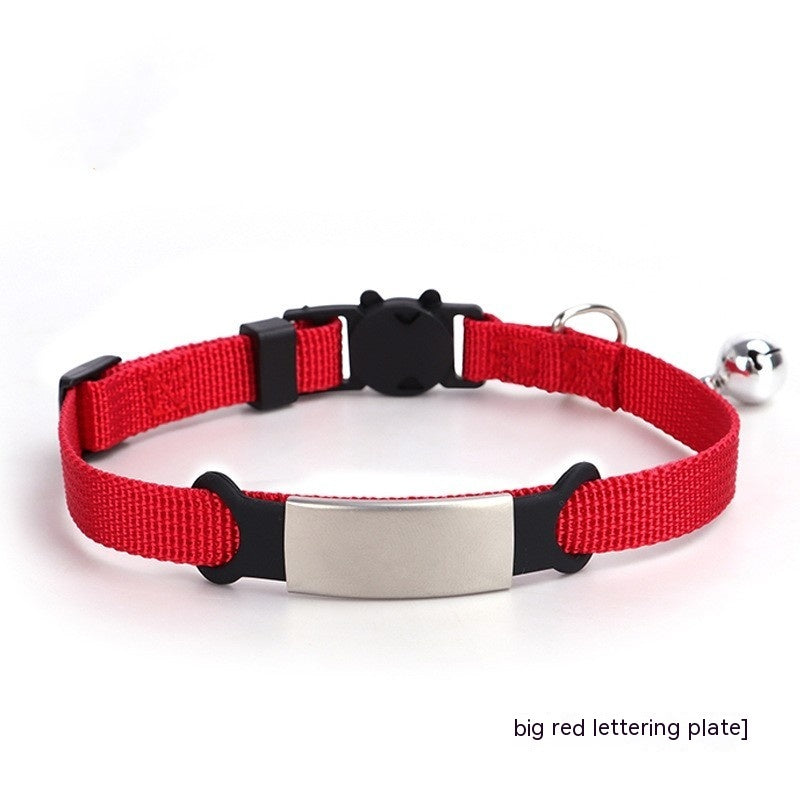 8-color Cat Collar With Detachable Buckle