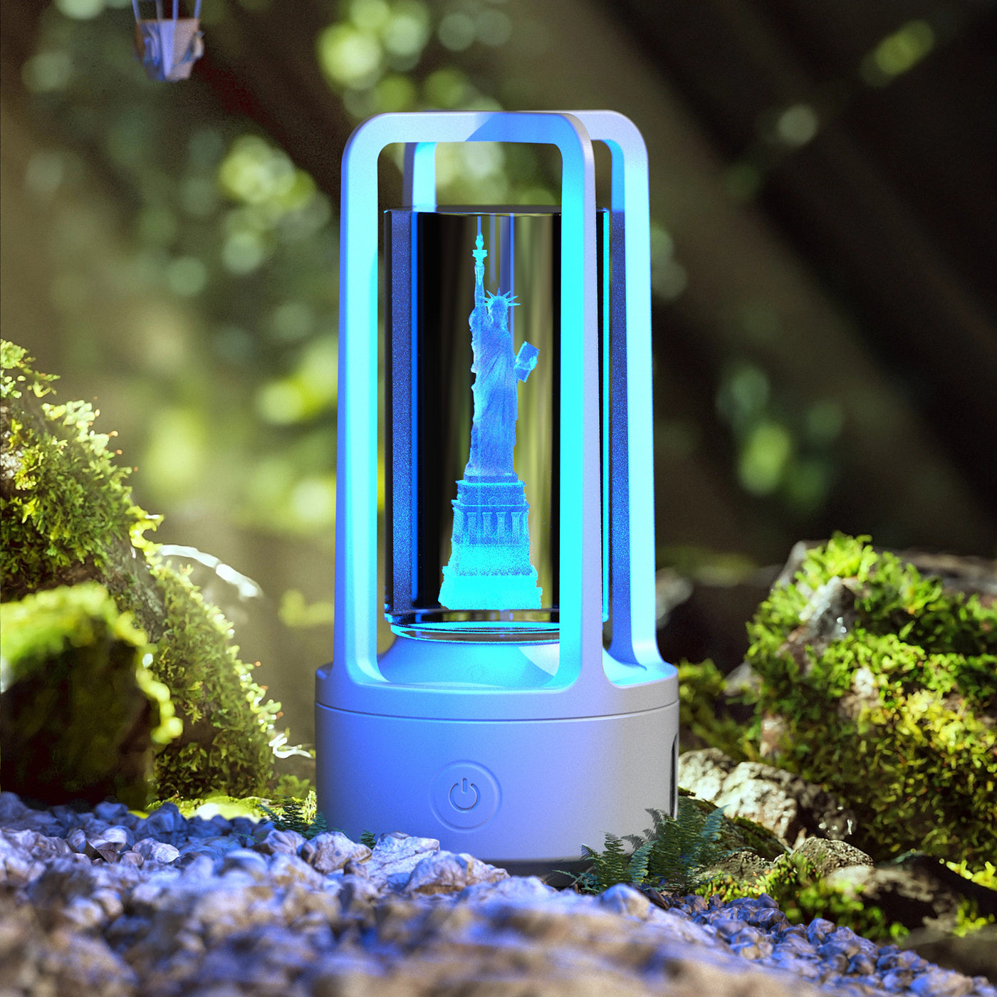 Crystal Lamp And Bluetooth Speaker