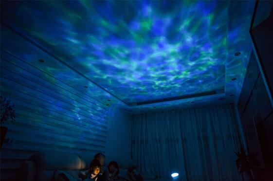 The remote control version of the ocean projection lamp, the projection lamp of the projection lamp, the projection of the sound of the lights