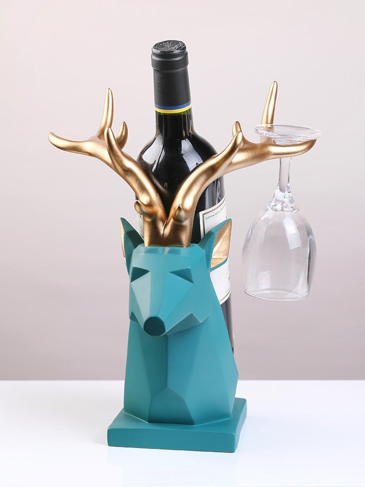 deer head wine rack