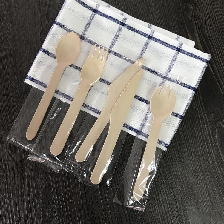 Disposable wooden tableware