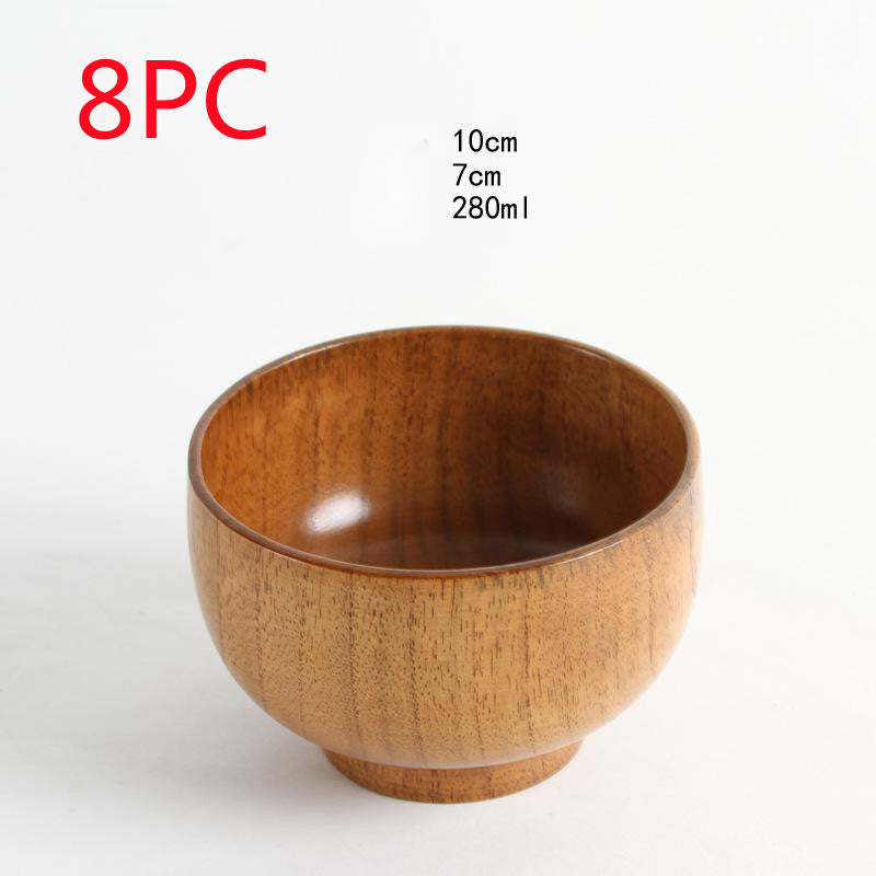 natural wooden bowl