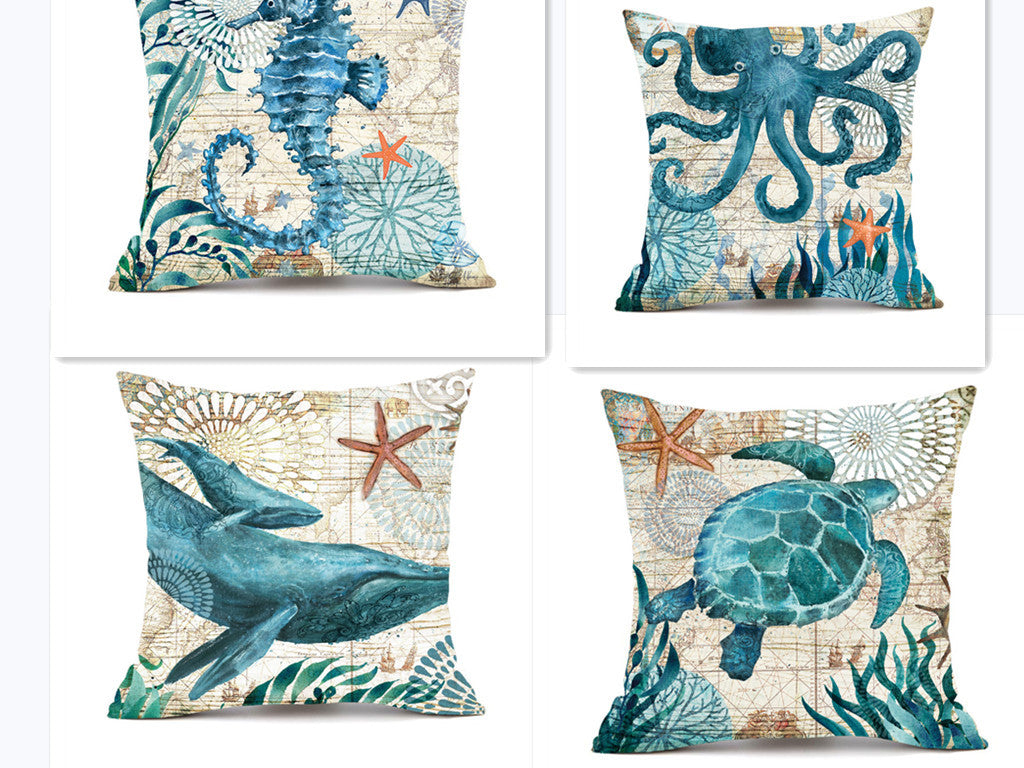 Cushion Covers, Sea Turtle Printed