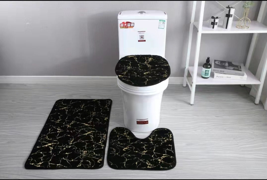 Three-piece Toilet Set Bathroom Mats