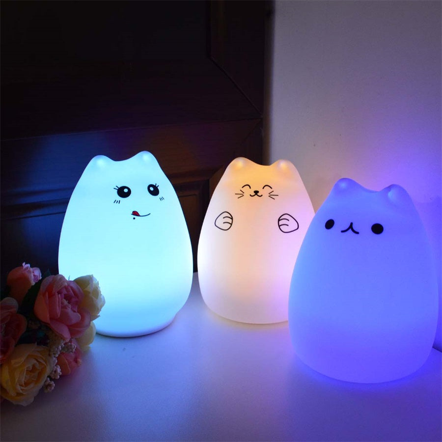 Silicone Touch Sensor LED Night Light For Children Baby Kids