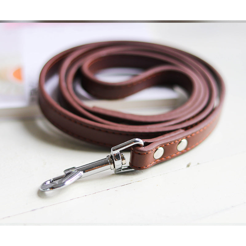 Pet leash collar