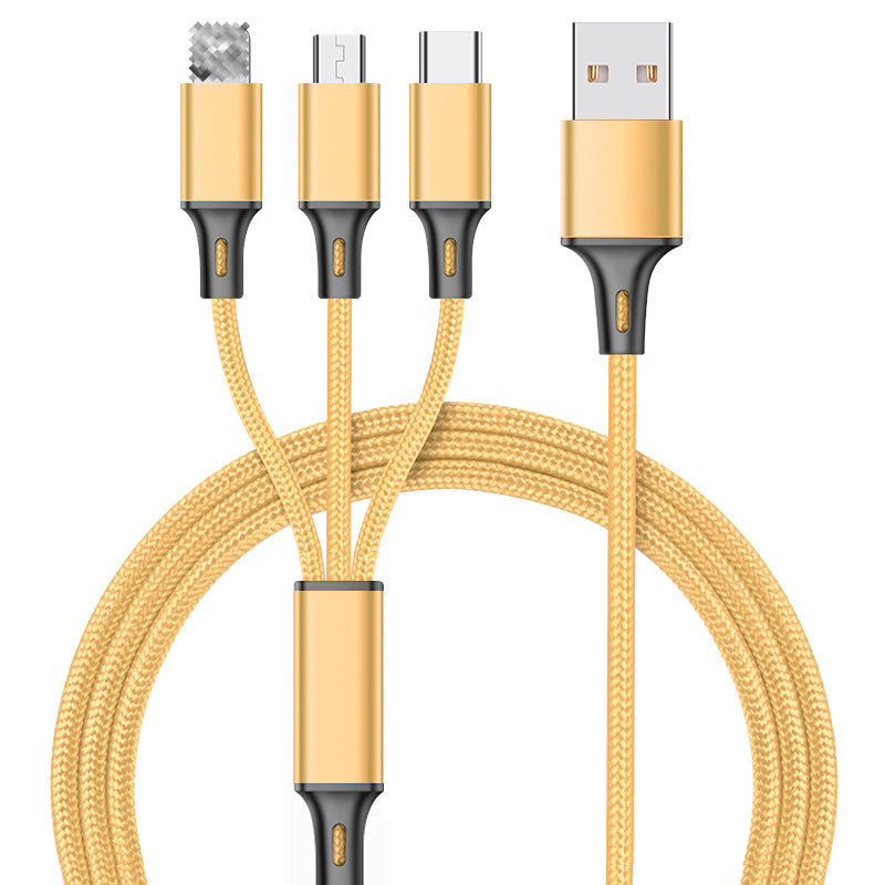 Compatible With, Braided 3-in-1 Data Cable 