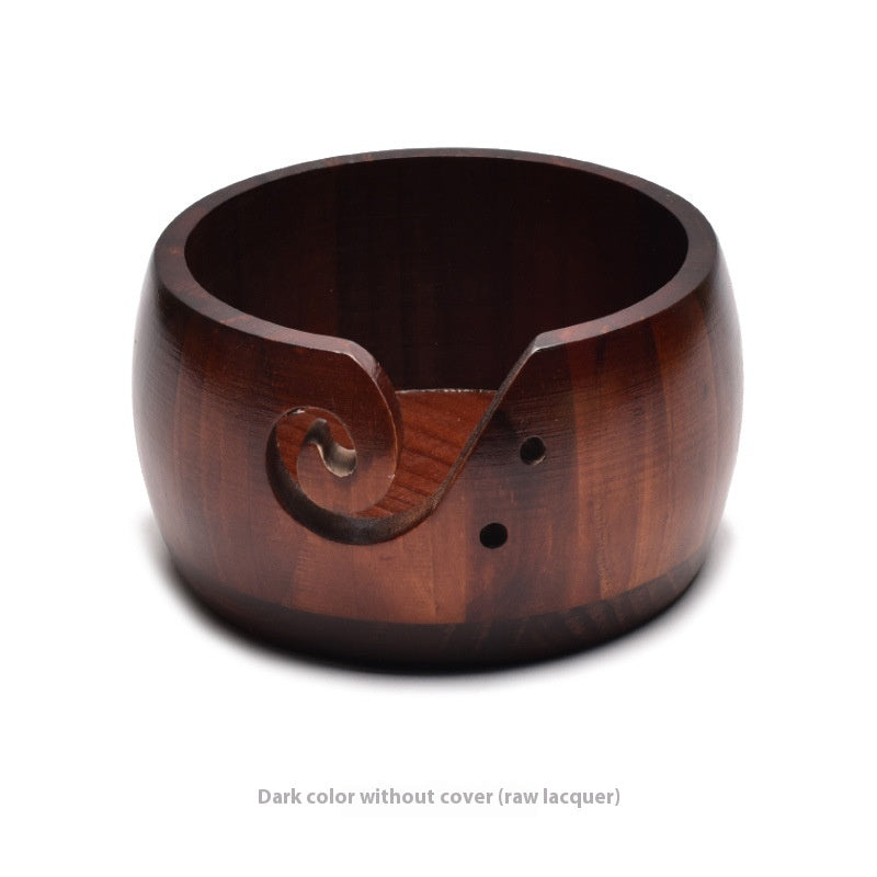 Creative Wooden Wool Storage Bowl