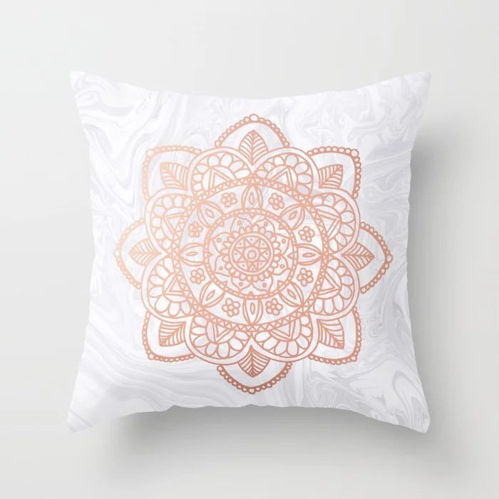 Pink sofa cushion pillowcase