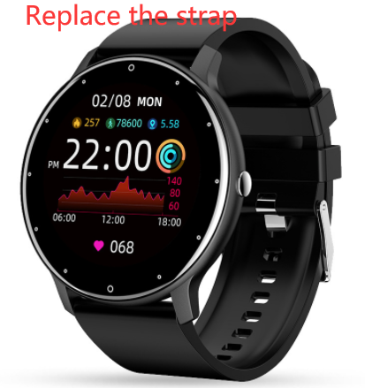 Smart watch with dual time zone display