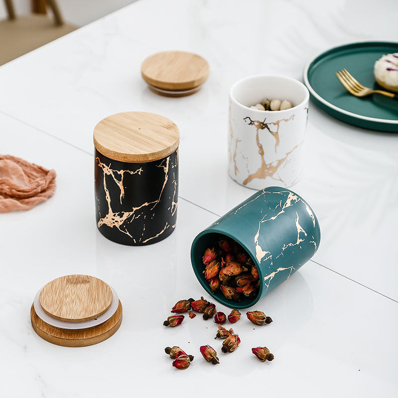 Kitchen Ceramic Food Storage Jar Box