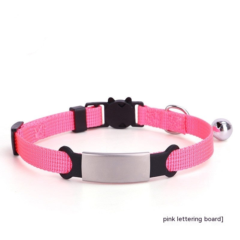 8-color Cat Collar With Detachable Buckle