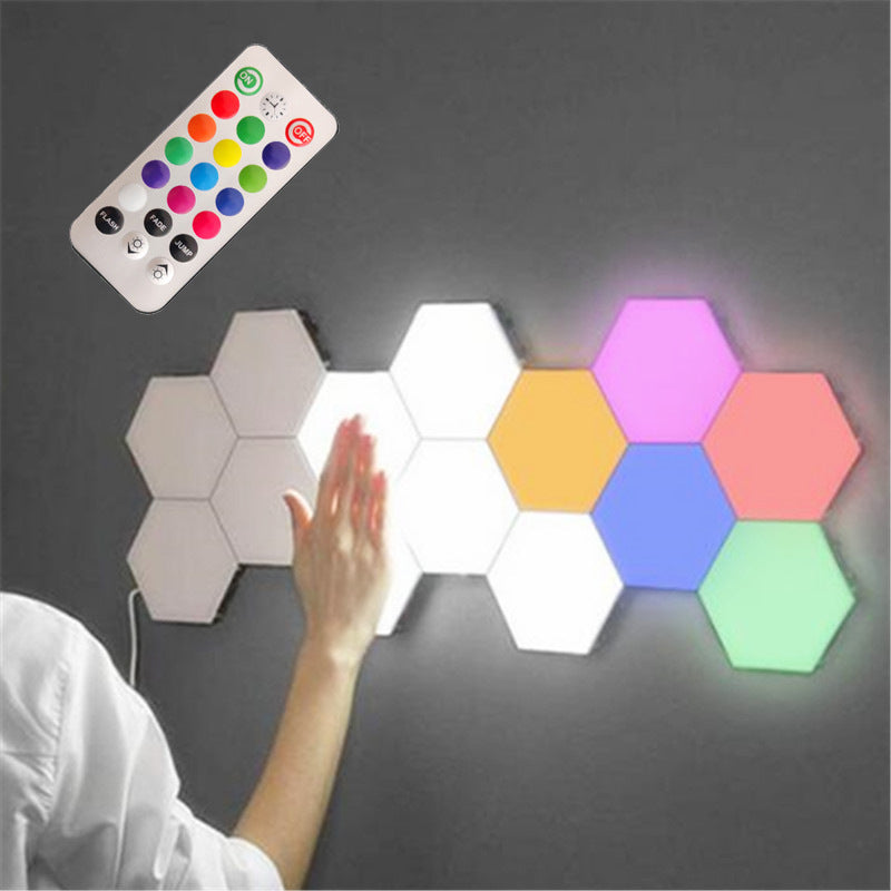 British Creative Honeycomb Modular Assembly Helios Touch Wall Lamp