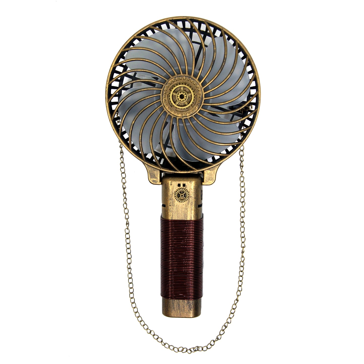 Steampunk Retro Portable Handheld Folding USB Charging Mini Fan