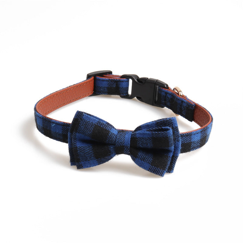 British plaid pet collar