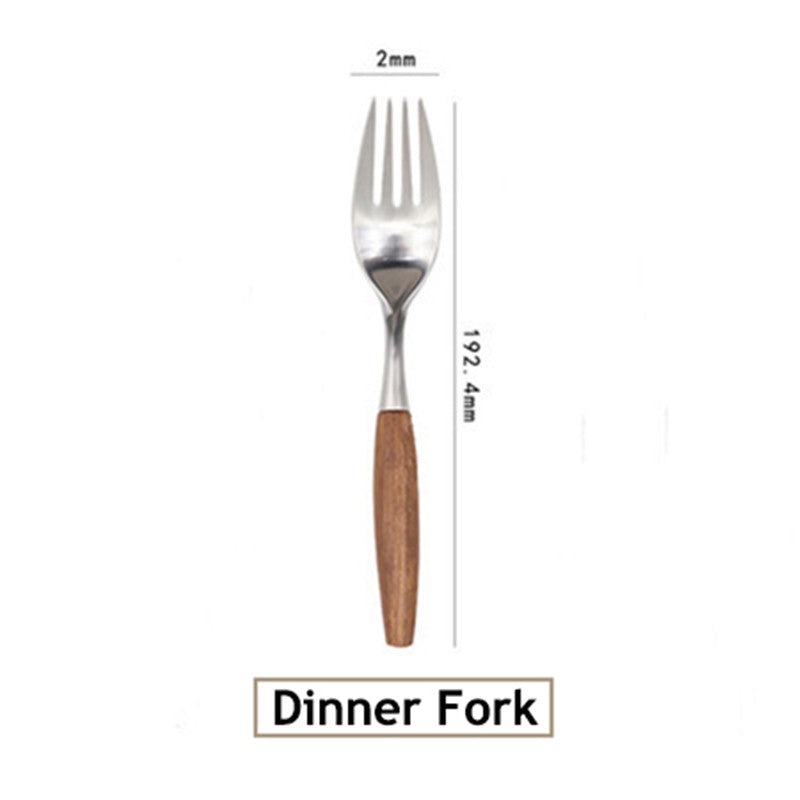 Stainless Steel Cutlery Set With Log Handle