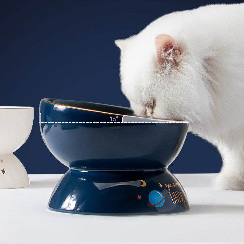 Ceramic Anti-overturning Cat Food Bowl