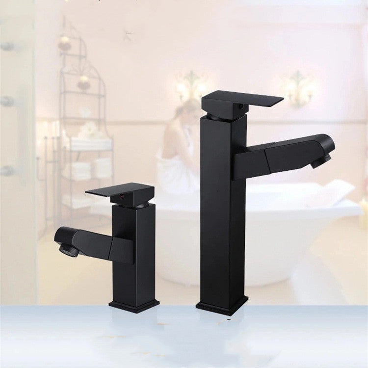 Stainless Steel Bathroom Pull Out Faucet