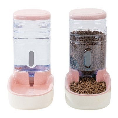 Dog automatic feeder, drinking fountain