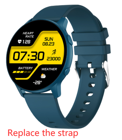 Smart watch with dual time zone display