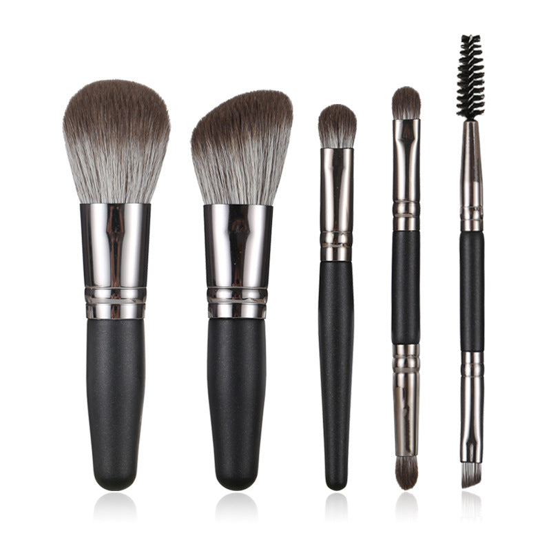 Makeup 5 PCs Mini-portable Suit Makeup Brush Tools