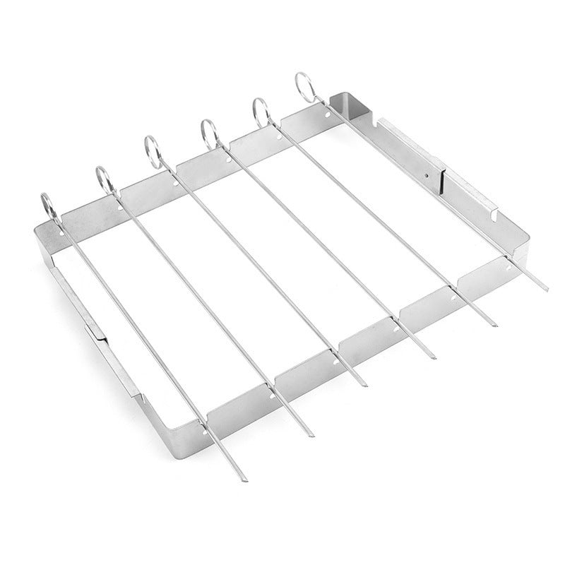 Outdoor Barbecue Utensils Stainless Steel Barbecue Sign With Foldable Barbecue Rack