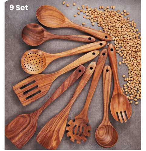 Wood Kitchen Tool Set