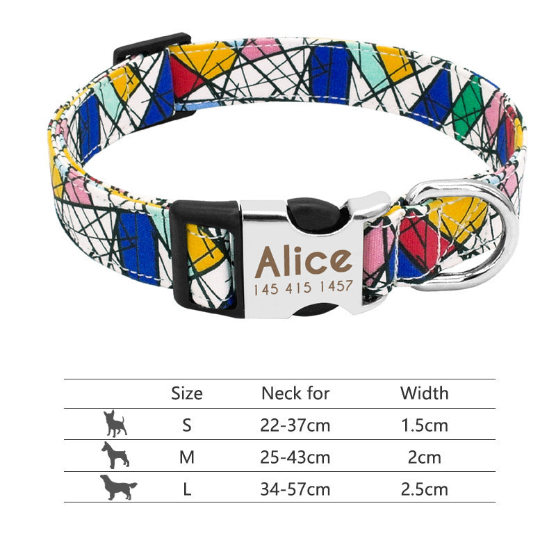 Adjustable Nylon Dog Collar