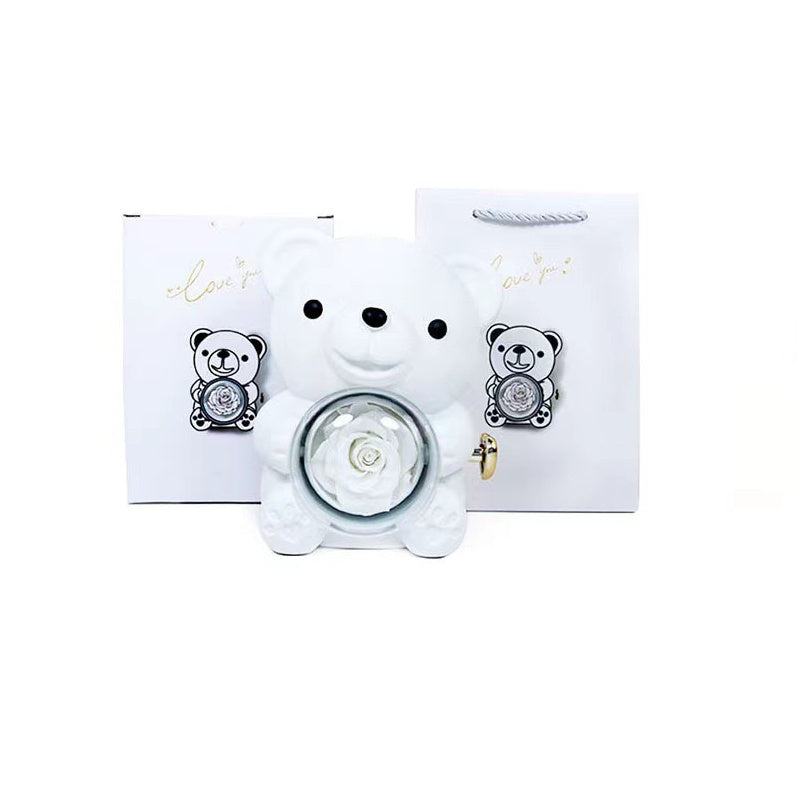 Teddy Bear Gifts Box With Necklace