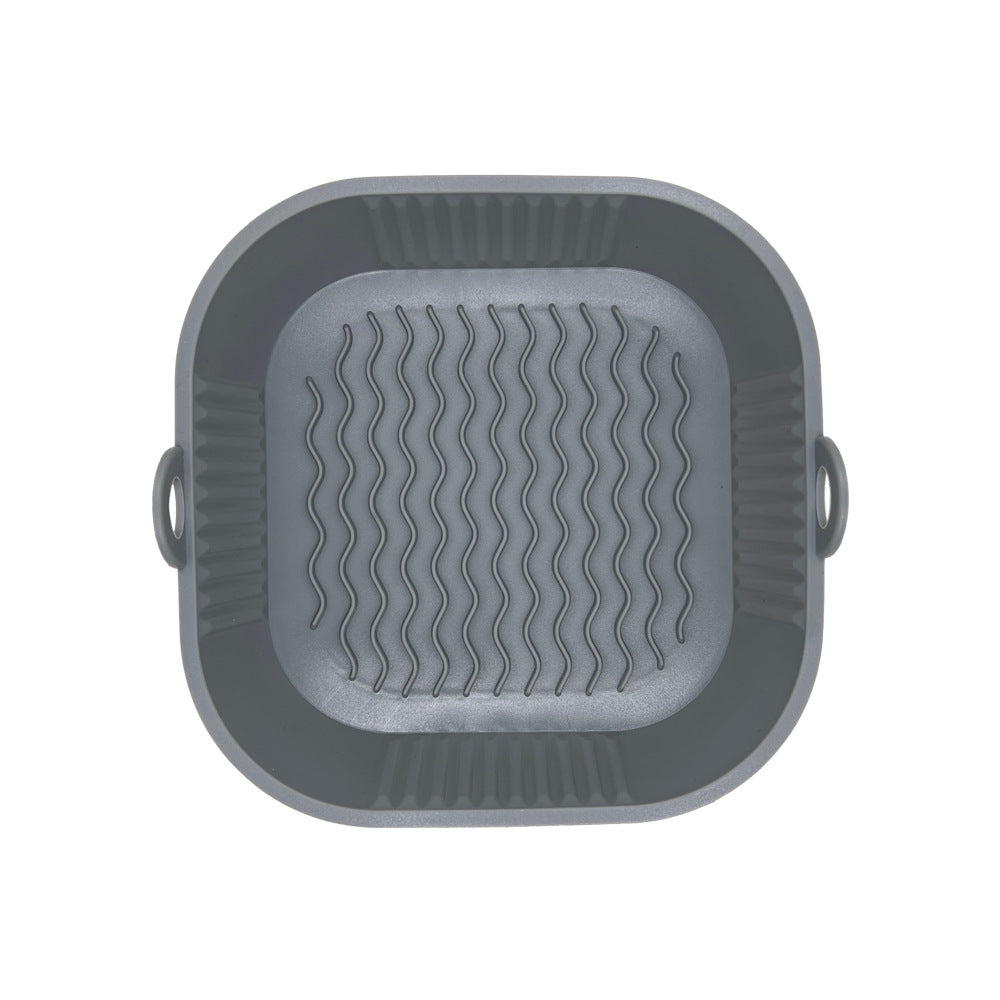 Square Air Fryer Baking Pan Silicone Tray