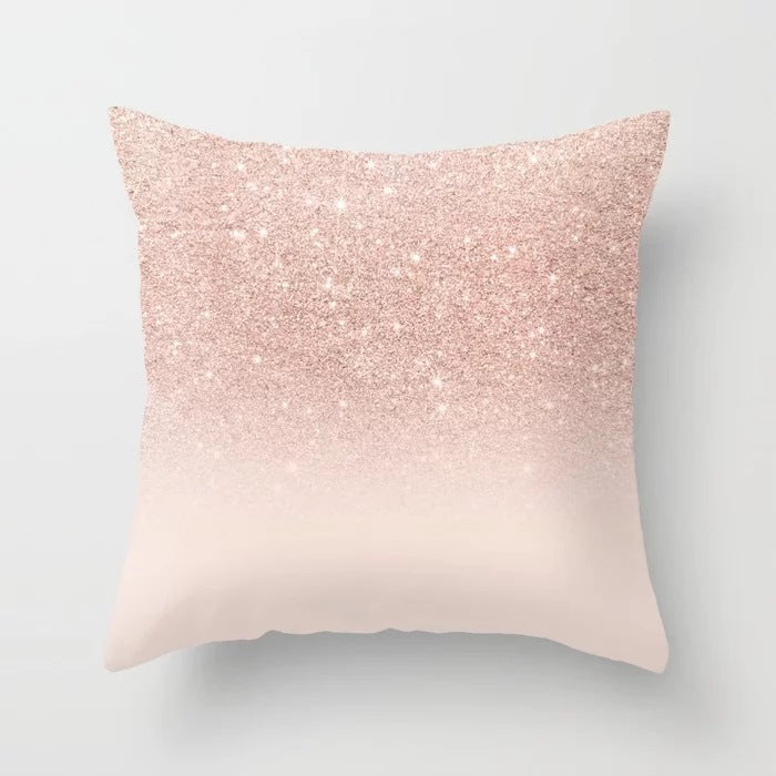 Pink sofa cushion pillowcase