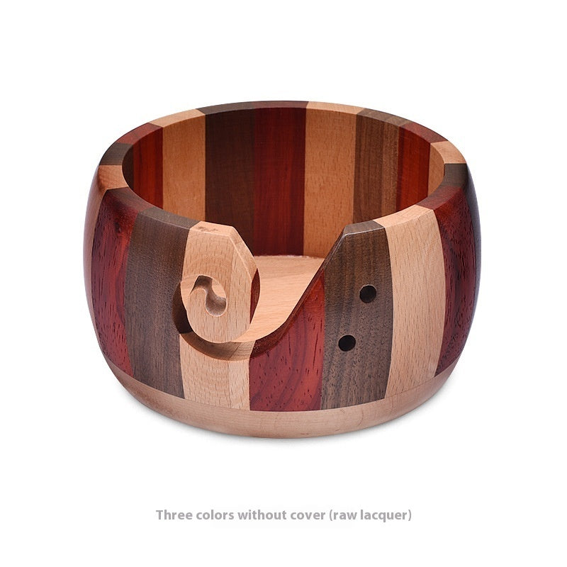 Creative Wooden Wool Storage Bowl