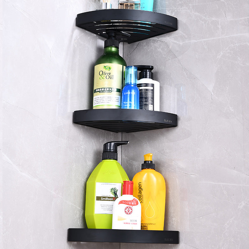 Bathroom Corner Shelf Free Punching Toilet Corner Storage Rack