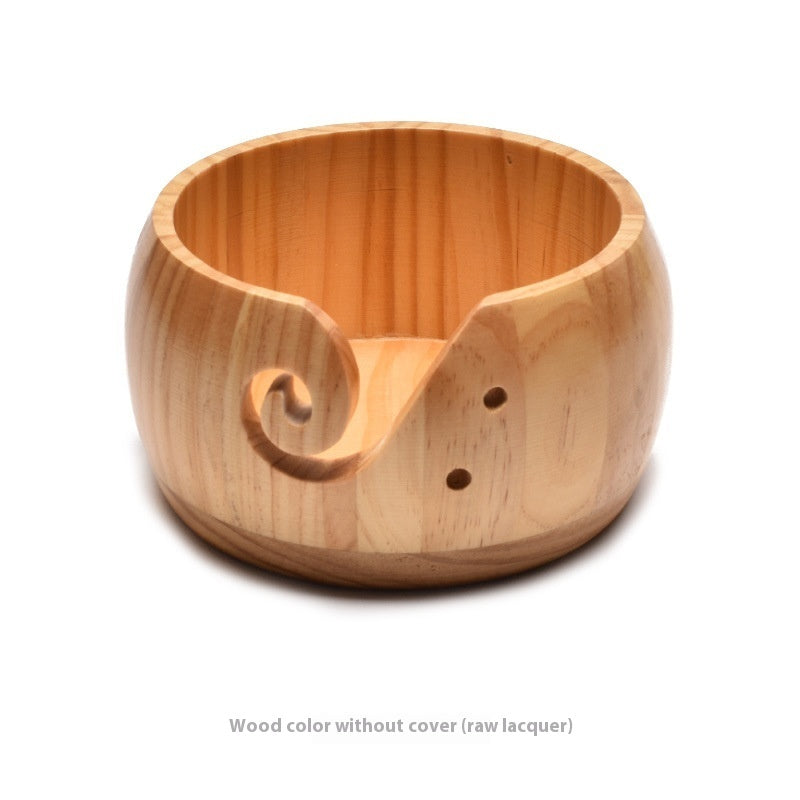 Creative Wooden Wool Storage Bowl