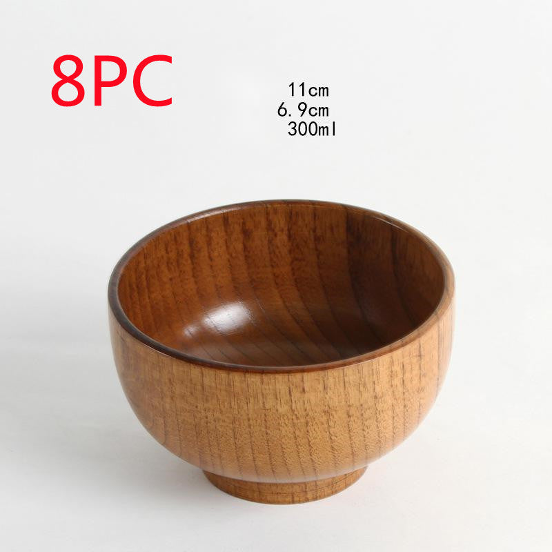 natural wooden bowl