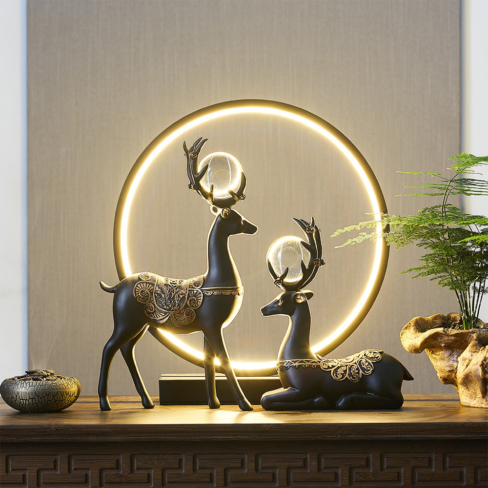 New Chinese Creative Deer Decoration Living Room Entrance Wine Cabinet Home