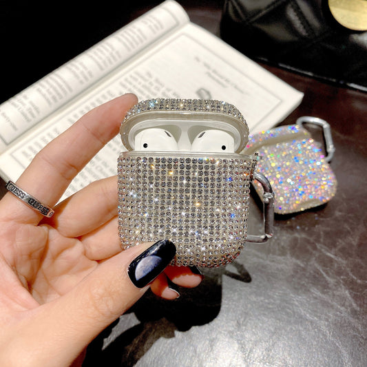 Rhinestone Drop-resistant Bluetooth Headset Protective Cover