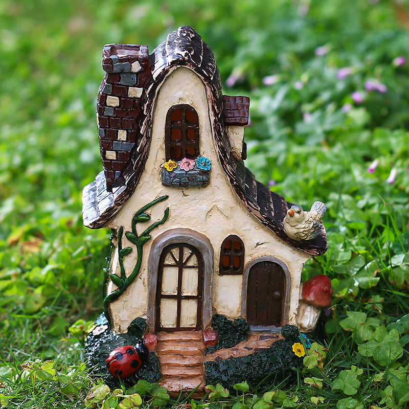 Fairy Tale Garden House Resin Crafts Home Decoration