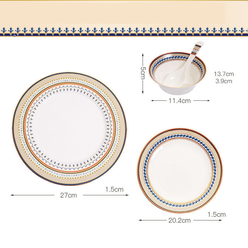 Ceramic European-style Flat Plate