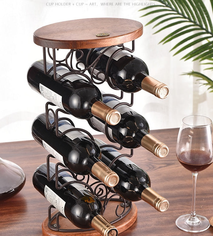 Six-bottle Wine Rack