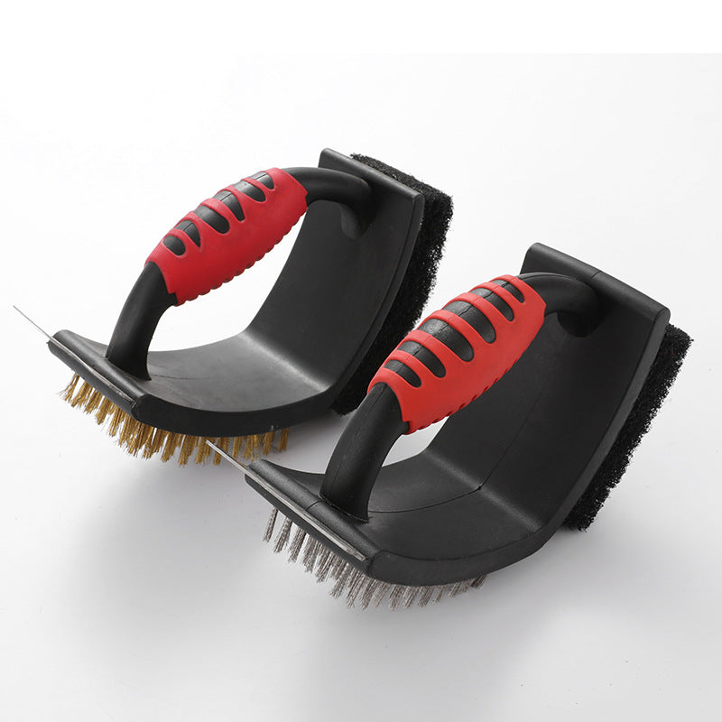 Barbecue Household Cleaning Brush Three-in-one