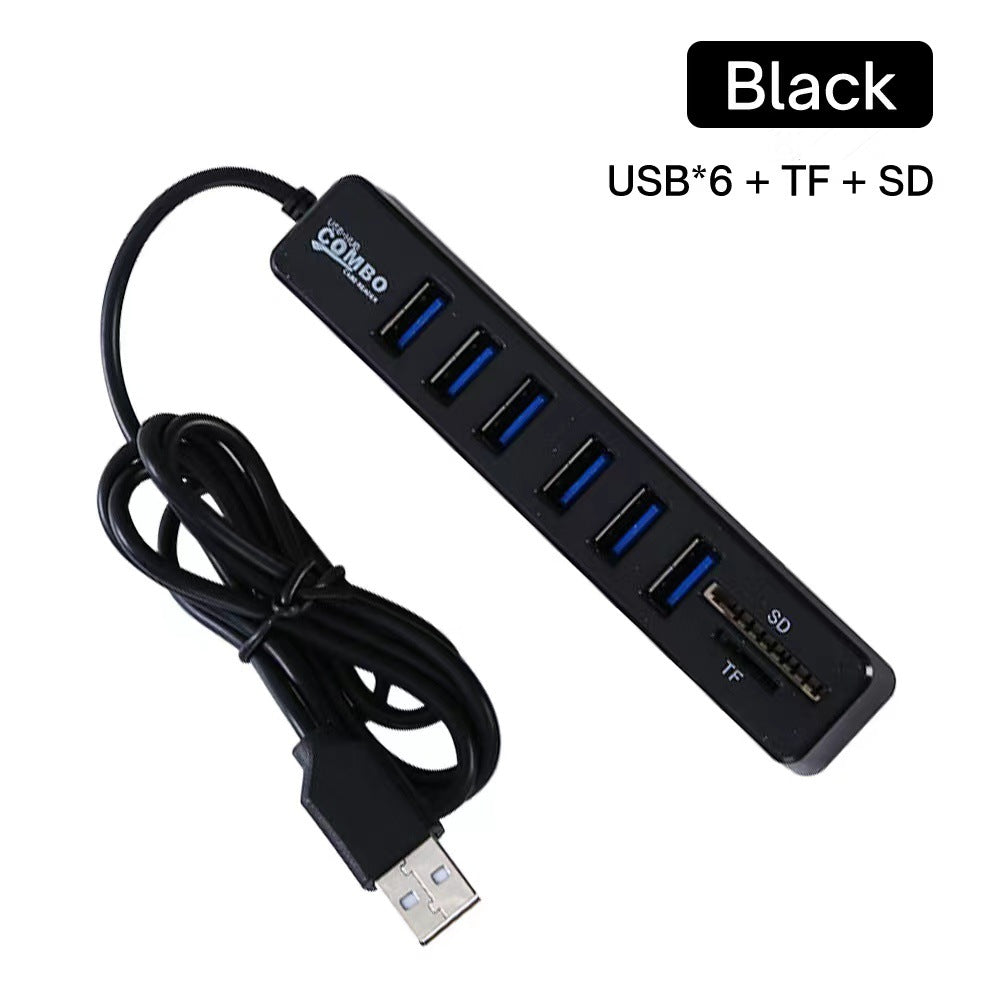 1 M USB Deconcentrator Line HUB COMBO HUB TFSD Card Reader 6 Plus 2