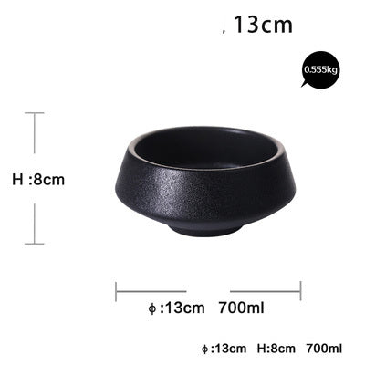 Black 5-inch Rice Bowl