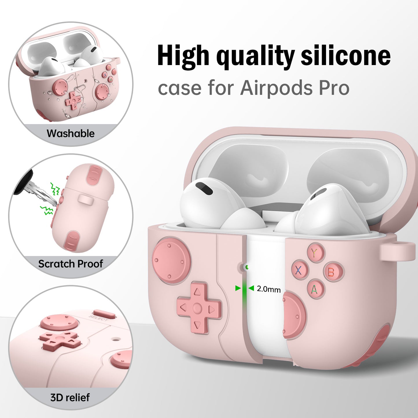 Silicone Creative Soft Shell Anti Drop Earphone Case